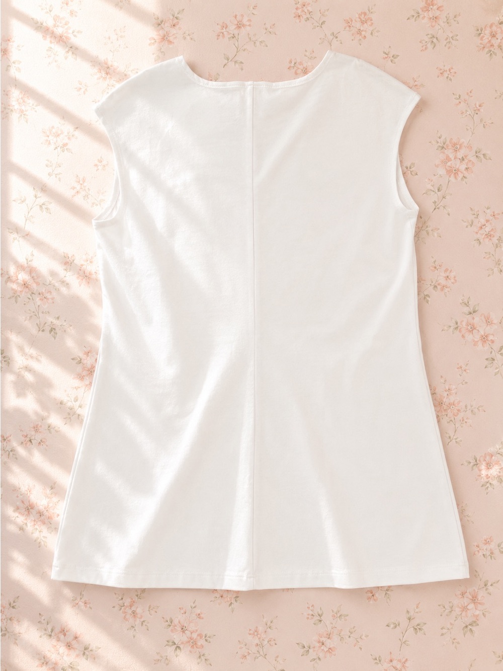 NWT NIC+ZOE White Sleeveless Cotton Tunic Top - Picture 3 of 5